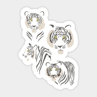 Tigers in Green Sticker